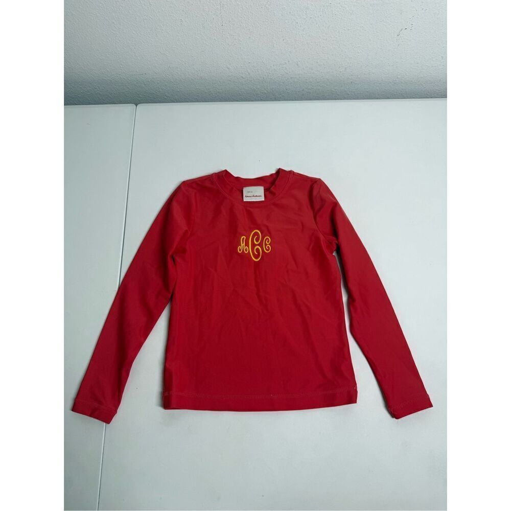 Hanna Andersson Rashguard Top Red Size 6-7